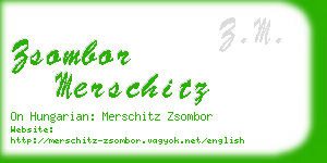 zsombor merschitz business card